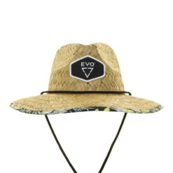 EVO Straw Lifeguard Hat - Brooke (Women's) -Aqua Dive Shop 2023 evo straw hat brooke front 93873.1683737383