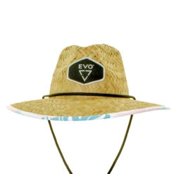 EVO Straw Lifeguard Hat - Vera (Women's) -Aqua Dive Shop 2023 evo straw hats front 68088.1684343335