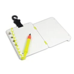 None Fold Open Dive Slate With Pencil And Clip