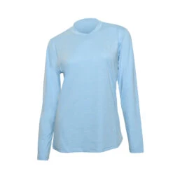EVO Malibu Long Sleeve Rashguard (Women's) -Aqua Dive Shop EVO Malibu Long Sleeve Rashguard H.Blue Front NEW.jpg 40521.1650471430