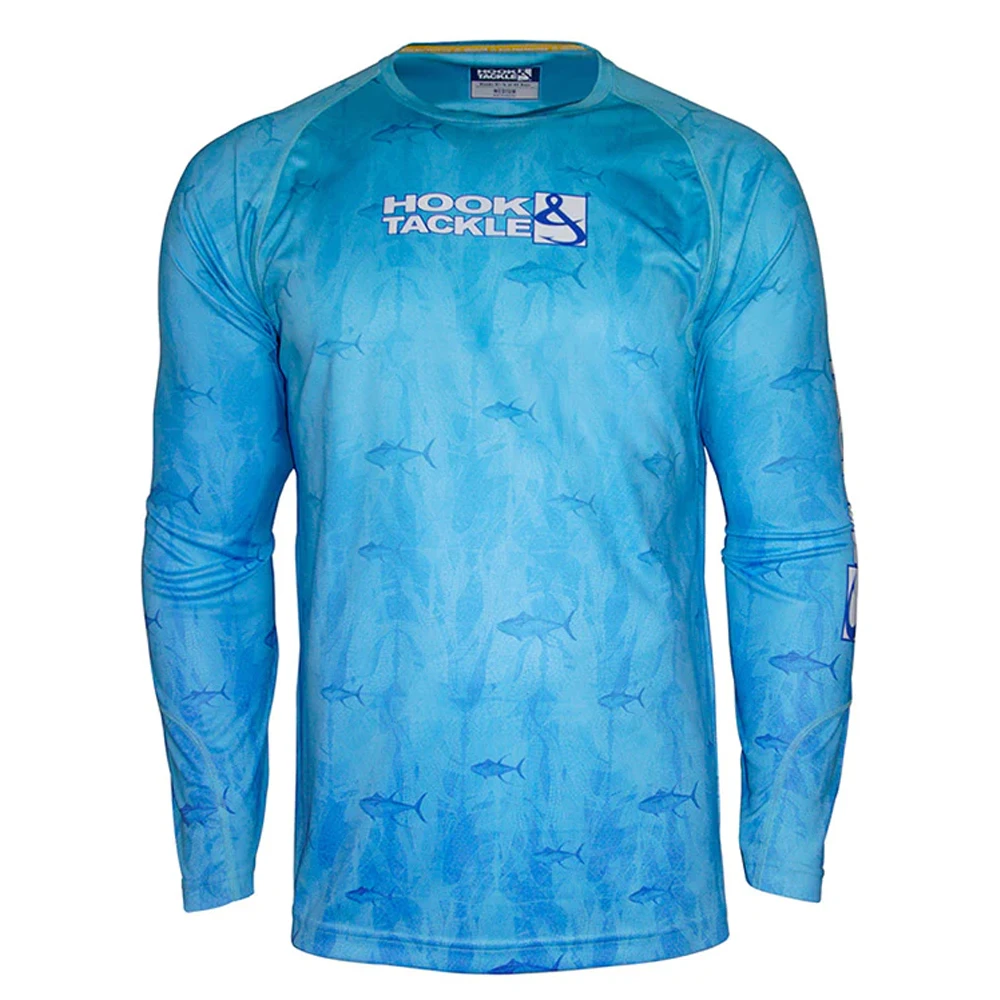 Hook & Tackle Tuna Texture Long Sleeve Performance Shirt (Men’s)
