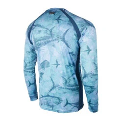 Pelagic Vaportek Fishing Shirt (Men's) -Aqua Dive Shop PELAGIC M VAPORTEK OPEN SEAS back 70654.1683830971