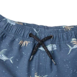 Pelagic Dockside Elastic Gamefish Boardshorts (Kid’s) -Aqua Dive Shop Pelagic Dockside Elastic Gamefish Boardshorts Kids Smokey Blue String detail 37275.1685624252