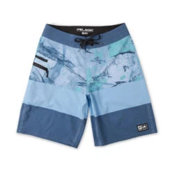 Pelagic Strike Boardshorts (Kid's) 12 Pelagic Strike Boardshorts (Kid's) -Aqua Dive Shop Pelagic Open Seas Camo Strike Boardshorts Boys Front Light Grey 59017.1686594366