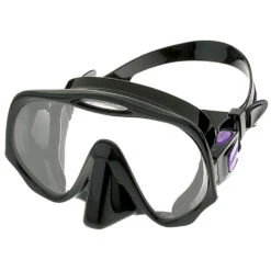 Atomic Frameless Mask, Single Lens (Medium Fit) -Aqua Dive Shop atomic mask black purple 17026.1663946617