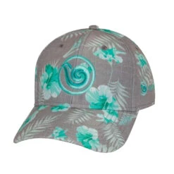 Born Of Water Tropical Logo Hat -Aqua Dive Shop born tropical teal 1 68169.1638905092