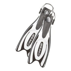 Cressi Frog Plus Open Heel Dive Fins -Aqua Dive Shop cressi frog plus scuba fins black white 64991.1635277165