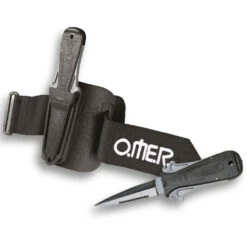 Omer Mini Laser 3.15" Knife With Elastic Arm Sheath