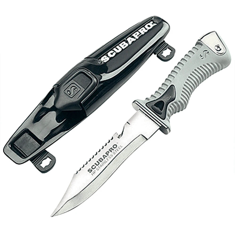 ScubaPro K-6 6" Stainless Steel Pointed Tip Dive Knife 1 ScubaPro K-6 6" Stainless Steel Pointed Tip Dive Knife