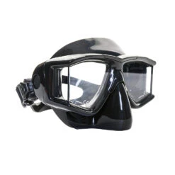 EVO Hammerhead+ Mask With Purge, Wraparound Lens -Aqua Dive Shop evo hammerhead mask black black 1 angle 70732.1692913812