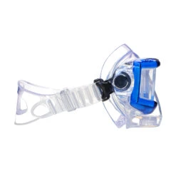 EVO Hammerhead+ Mask With Purge, Wraparound Lens -Aqua Dive Shop evo hammerhead mask blue clear 3 side 35336.1683567861