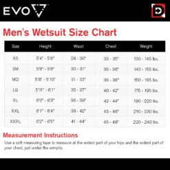 EVO 3mm Shorty Wetsuit (Men's) -Aqua Dive Shop evo men s wetsuit size chart 5 42173.1629859501