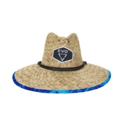 EVO Straw Lifeguard Hat - Lucky (Men's) -Aqua Dive Shop evo men straw hat lucky front 00635.1674240145