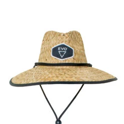 EVO Straw Lifeguard Hat - Jetty (Men’s) -Aqua Dive Shop evo mens straw hats jetty front 41753.1686084491