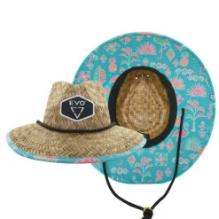 EVO Straw Lifeguard Hat - Mingo Aqua (Women's)