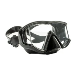 EVO Tiburon+ Mask With Purge Valve, Wraparound Lens -Aqua Dive Shop evo tiburon mask black black 1 87377.1635192750