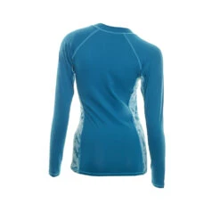 EVO Santosha Rashguard (Women's) -Aqua Dive Shop evo women s santosha rashguard blue back 76700.1629912401
