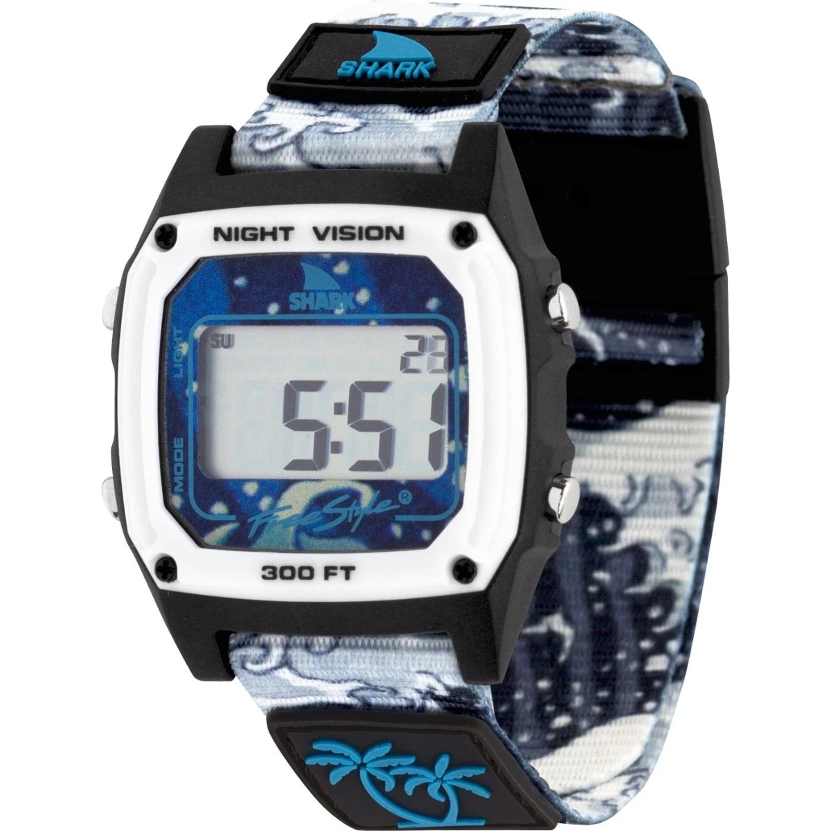 Freestyle Luke Davis Signature Shark Classic Clip Watch - White Wave 1 Freestyle Luke Davis Signature Shark Classic Clip Watch - White Wave