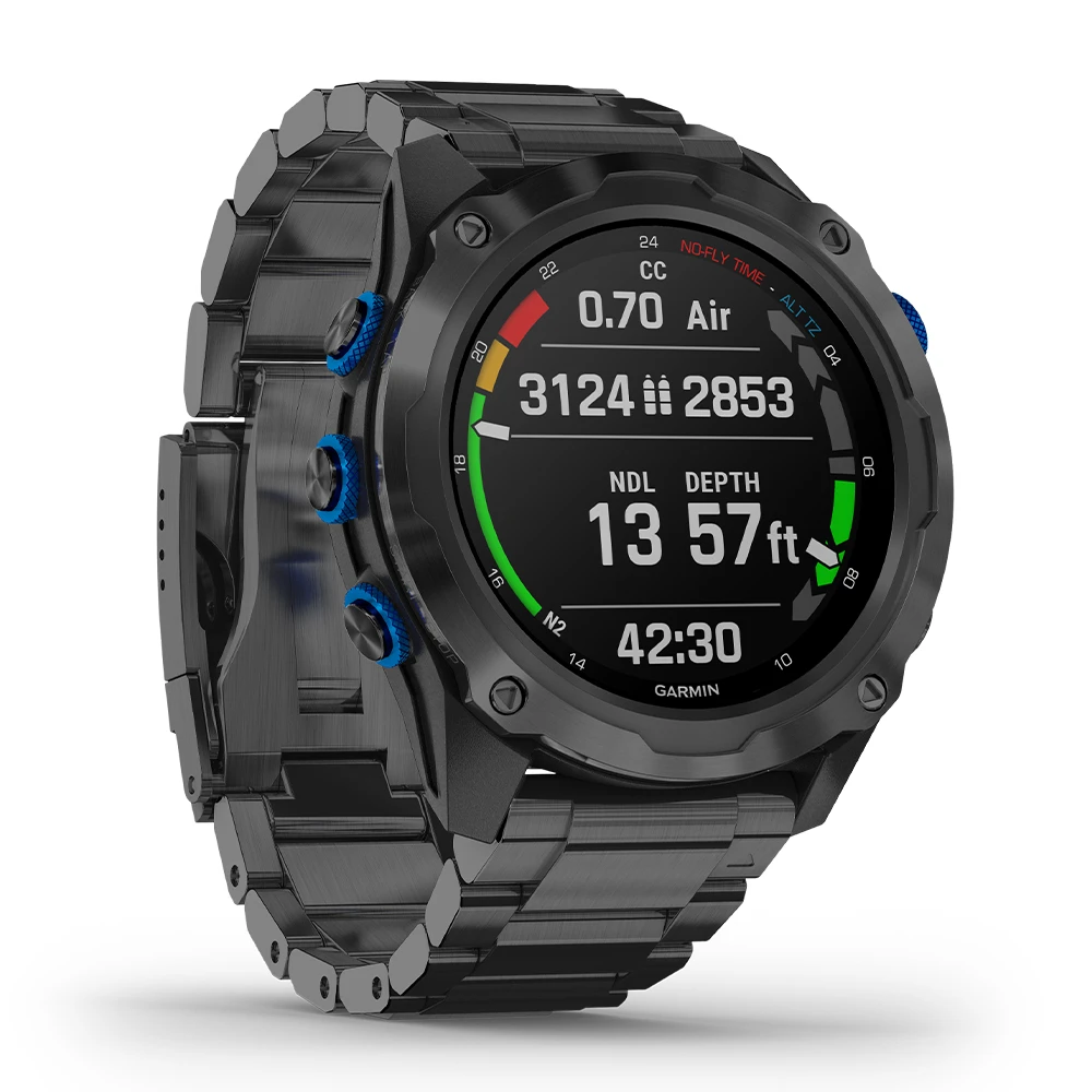 Garmin Descent™ Mk2i/Descent T1 Bundle, Titanium Carbon Gray DLC With Titanium Band 3 Garmin Descent™ Mk2i/Descent T1 Bundle, Titanium Carbon Gray DLC With Titanium Band - Image 3