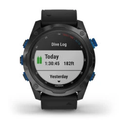 Garmin Descent™ Mk2i/Descent T1 Bundle, Titanium Carbon Gray DLC With Black Silicone Band -Aqua Dive Shop garmin descent mk2i wrist dive computer titanium 9 69902.1629921974