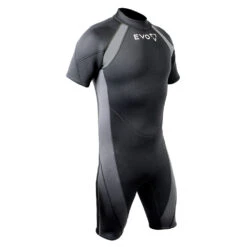 EVO 3mm Shorty Wetsuit (Men's) -Aqua Dive Shop mens evo short black side 97057.1629859502