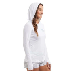 Pelagic Aquatek Evening Fade Hooded Performance Shirt (Women’s) -Aqua Dive Shop pelagic evening fade white 3 99962.1683214943