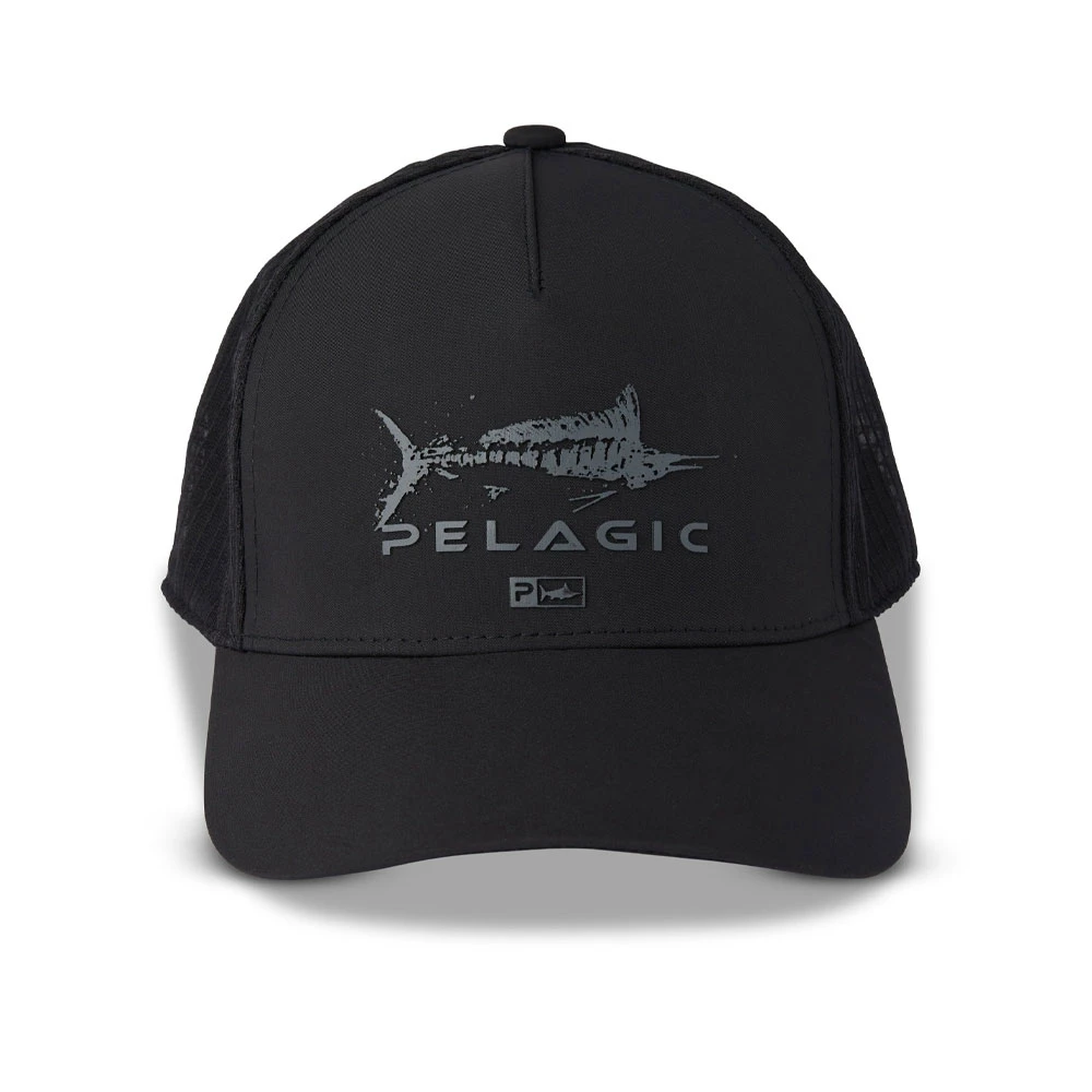 Pelagic Echo Gyotaku Performance Trucker Hat 2 Pelagic Echo Gyotaku Performance Trucker Hat - Image 2