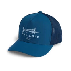 Pelagic Echo Gyotaku Performance Trucker Hat 9 Pelagic Echo Gyotaku Performance Trucker Hat -Aqua Dive Shop pelagic gyotaku trucker smokey blue 1 00915.1683837861