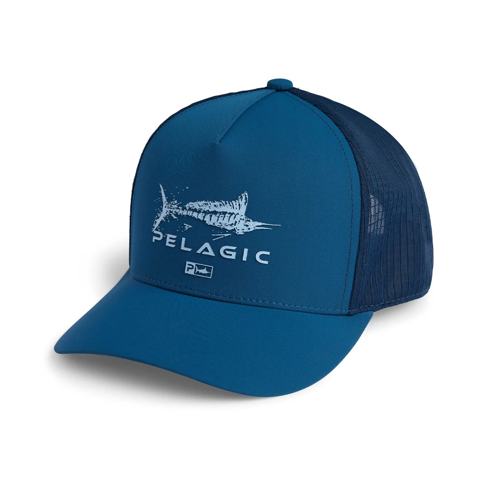 Pelagic Echo Gyotaku Performance Trucker Hat 4 Pelagic Echo Gyotaku Performance Trucker Hat - Image 4