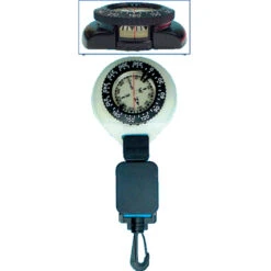 Compass & Mini Dive Slate With Retractor